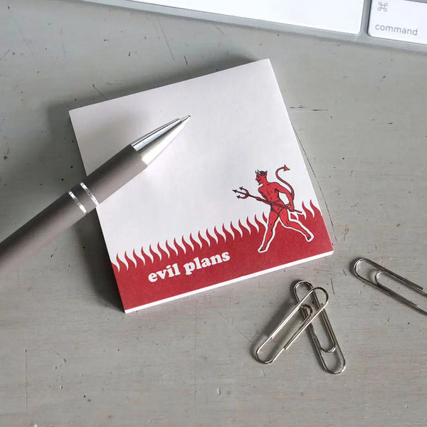 Evil Plans Note Pad
