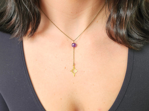 Amethyst Star Necklace