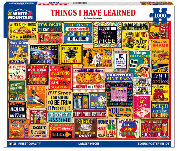 Things I Have Learned Puzzle