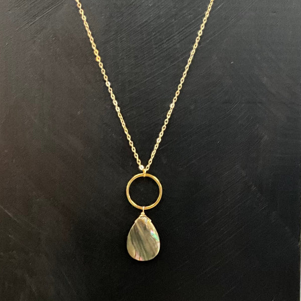 Abalone Circle Necklace