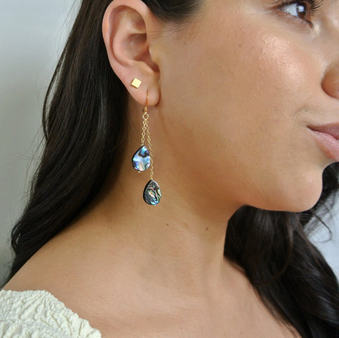 Abalone Droplet Earrings