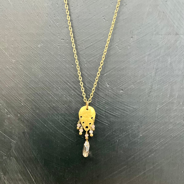 Smoky Quartz Drop Necklace