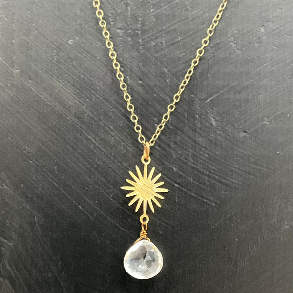 Quartz Starburst Necklace