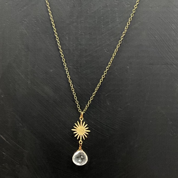 Quartz Starburst Necklace
