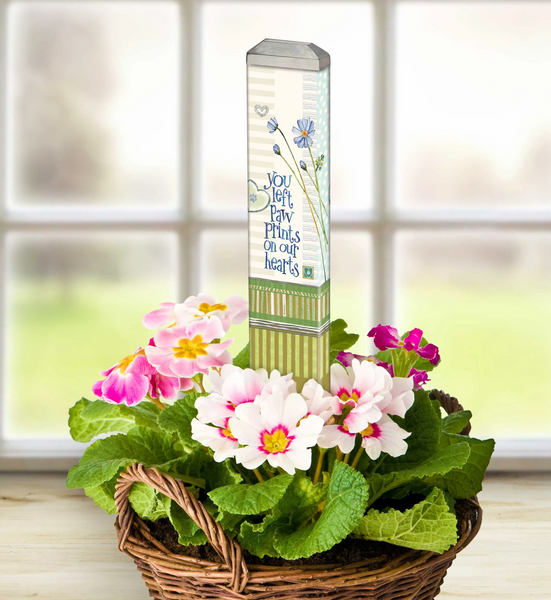 Left Paw Prints Mini Art Pole
