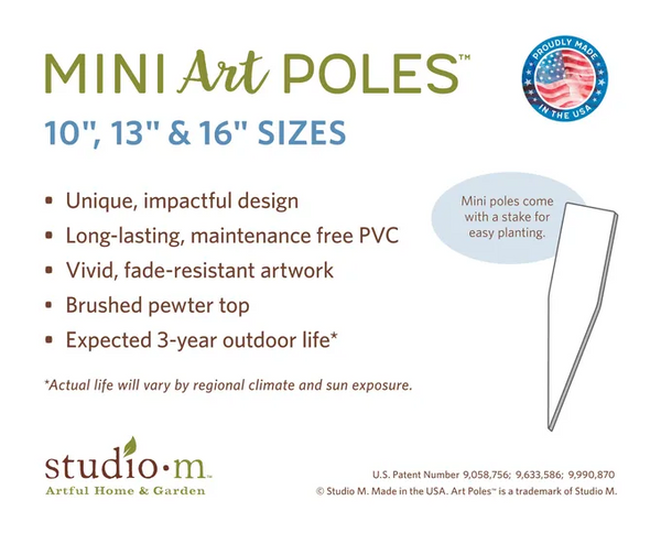 Love Stays Mini Art Pole