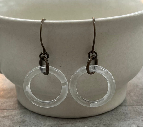 Clear Lucite Earrings