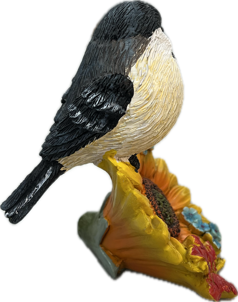 Chickadee on Sunflower