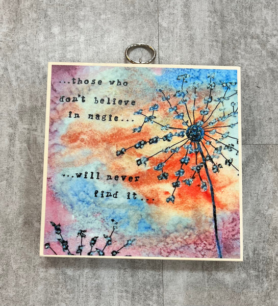 Believe in Magic Plaque