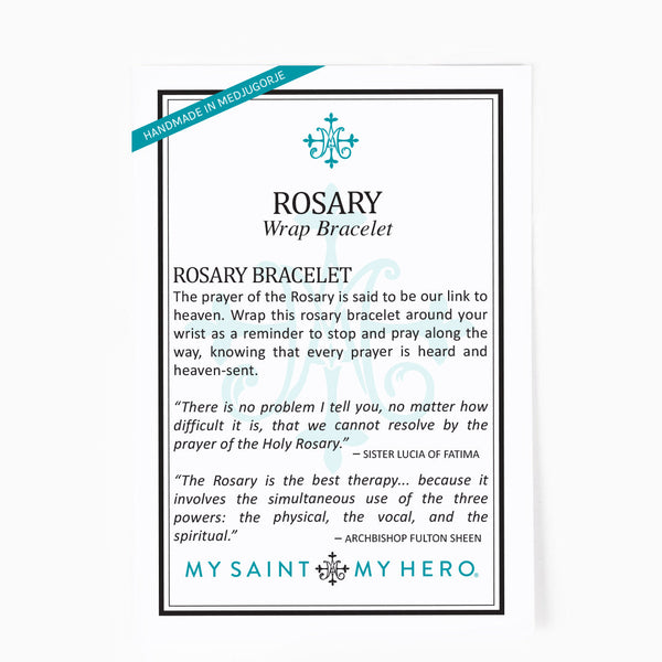 Miracles Rosary Wrap-Silver