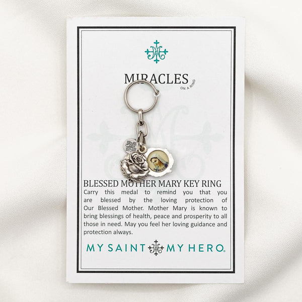 Blessed Mother Mary Key Ring