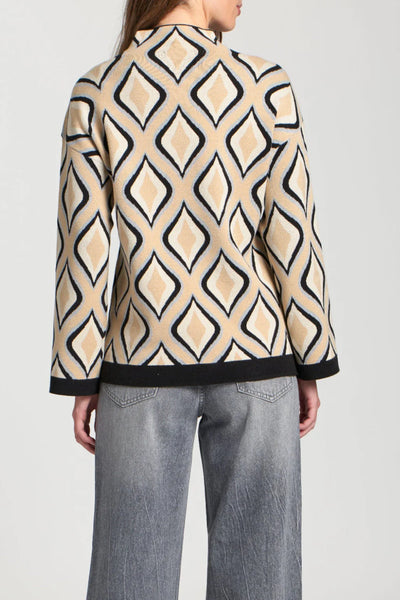 Desert Retro Swirl Funnel Neck