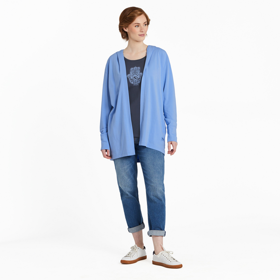 Flex Cardigan Cornflower Blue