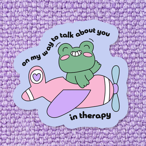 Therapy Frog Sticker