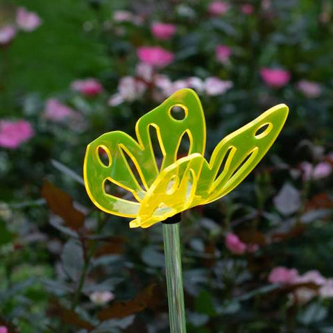 Yellow Butterfly Garden Stake