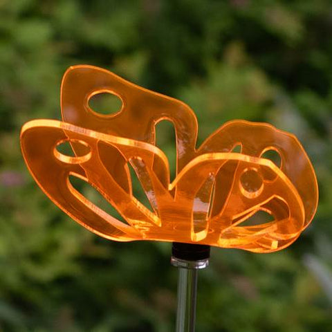 Orange Butterfly Garden Stake