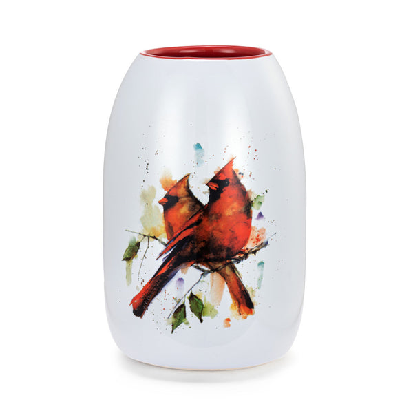Cardinal Pair Color Vase
