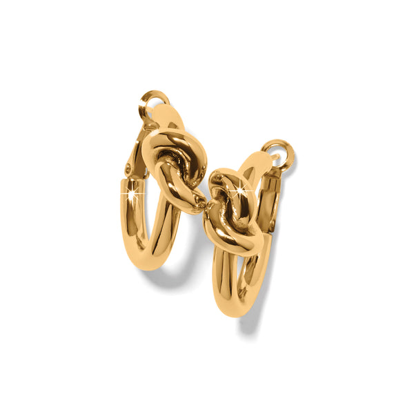 Interlok Knot Earrings Gold