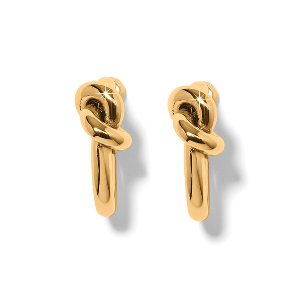 Interlok Knot Earrings Gold