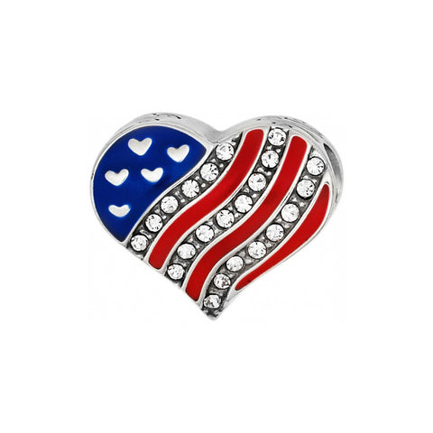 Hearts and Stripes Bead