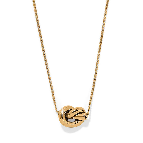 Interlok Knot Mini Gld Necklace
