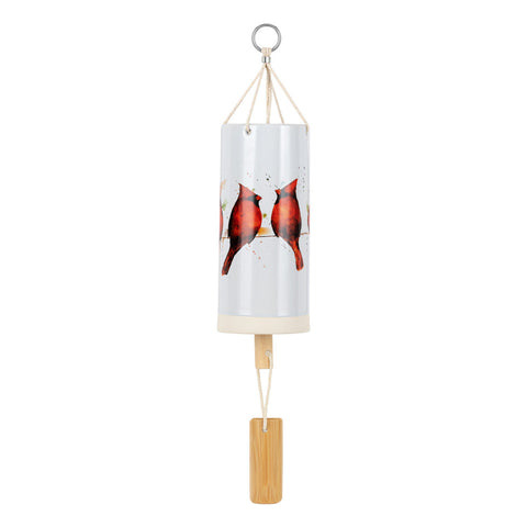 Cardinals on a Wire Windchime