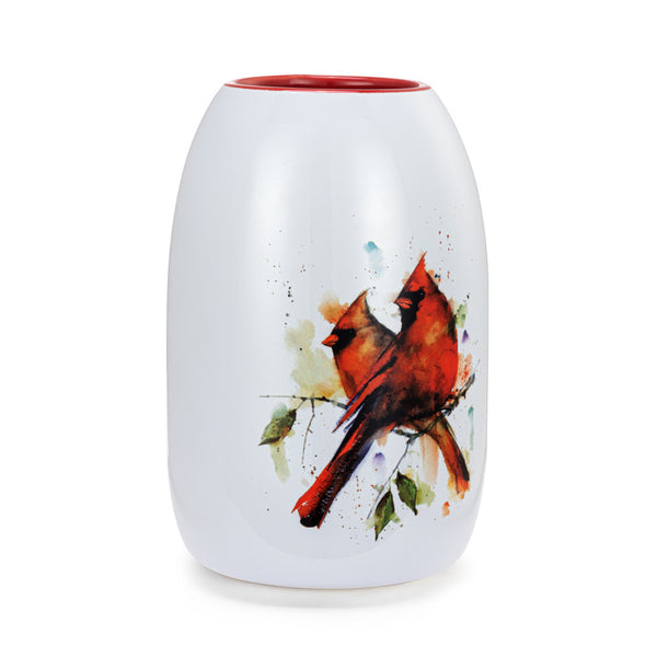 Cardinal Pair Color Vase