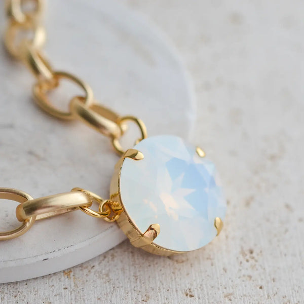 Rockford Necklace White Opal