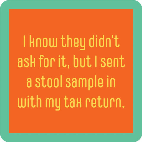 Tax Return Coaster