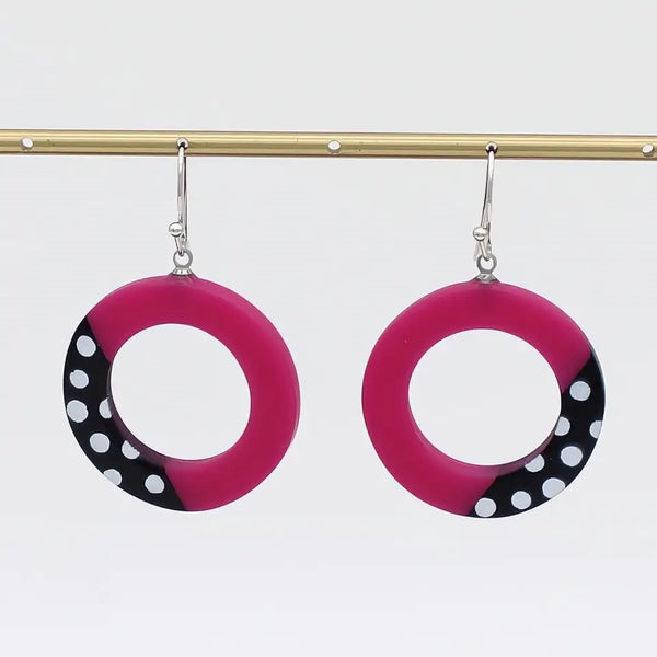 Inez Earrings Fuchsia