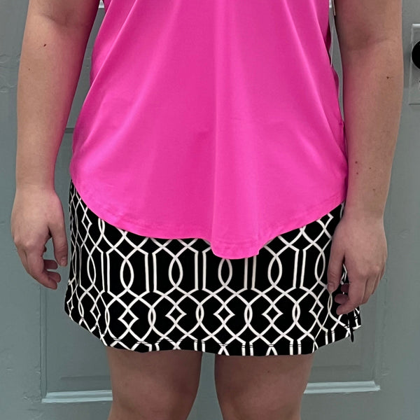 Black Geo Skort