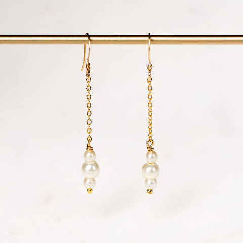 Pearl Chain Earrings