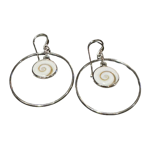 Shiva Shell Ring Earrings