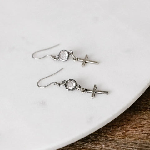 Petite Cross Earrings