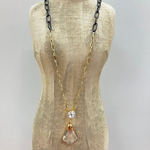 Pasadena Necklace Black/Gold