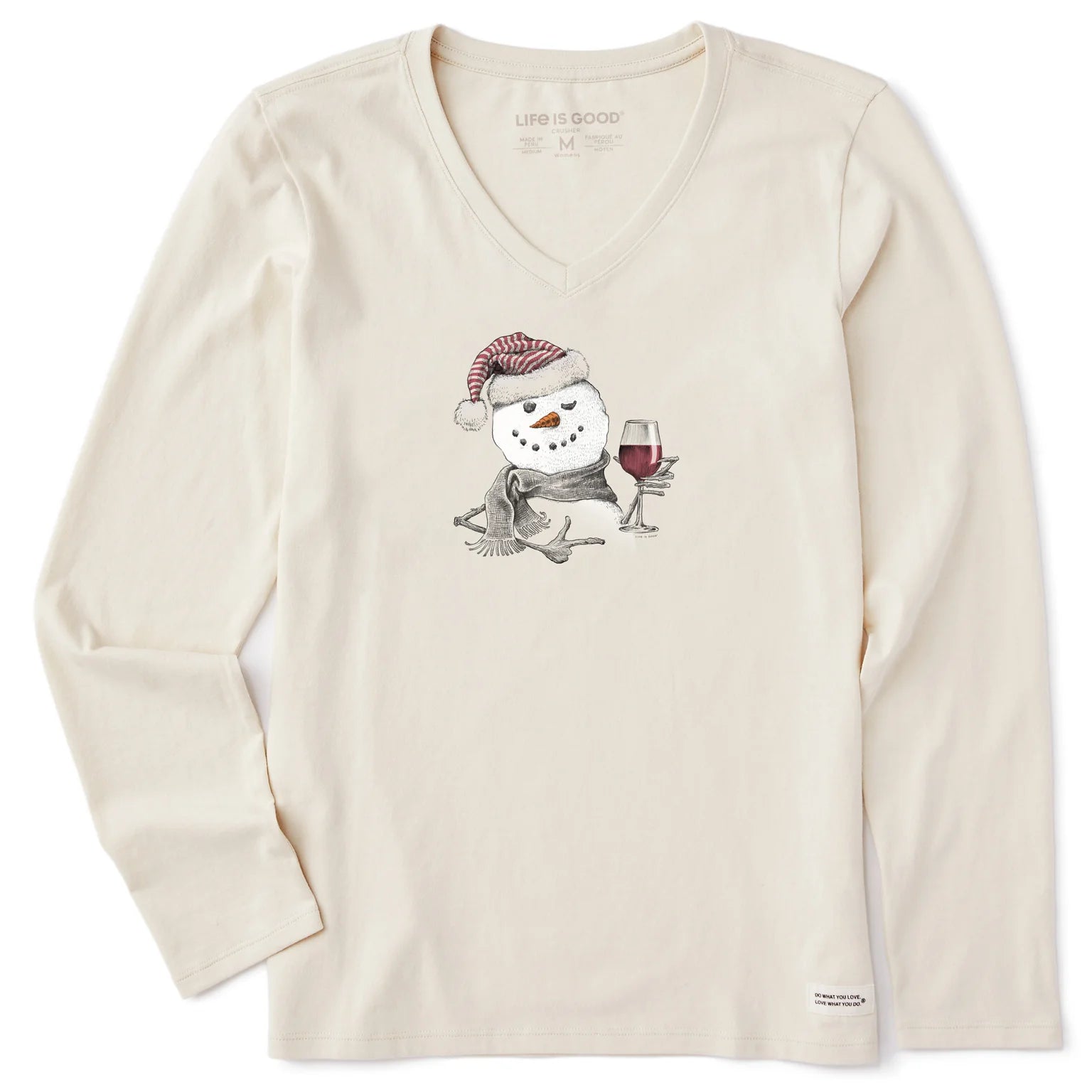 Snowman With Red Wine Tee