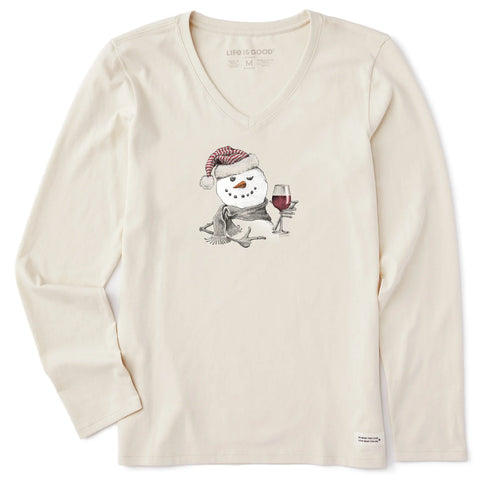 Snowman With Red Wine Tee