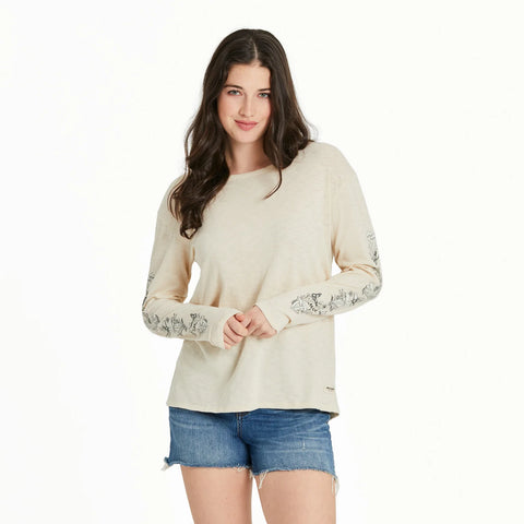 Mushroom Garden Slub Top