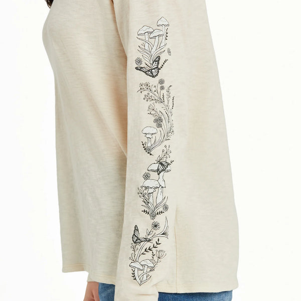 Mushroom Garden Slub Top