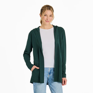 Flex Cardigan Treeline Green