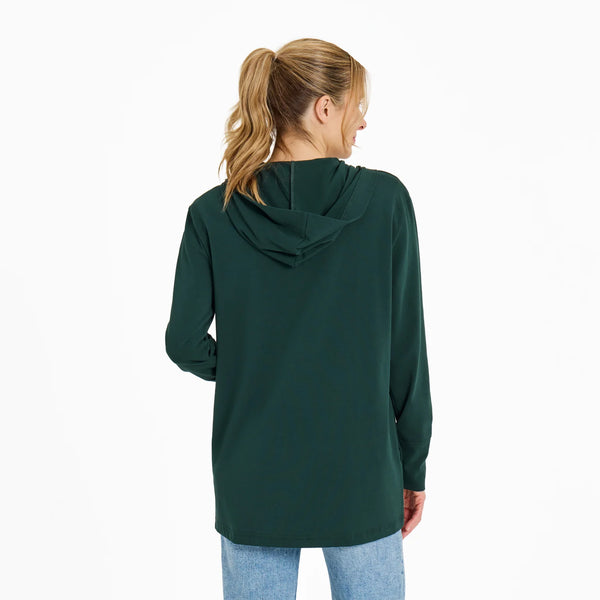 Flex Cardigan Treeline Green
