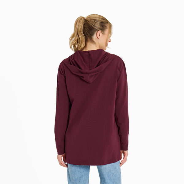 Flex Cardigan Burgundy