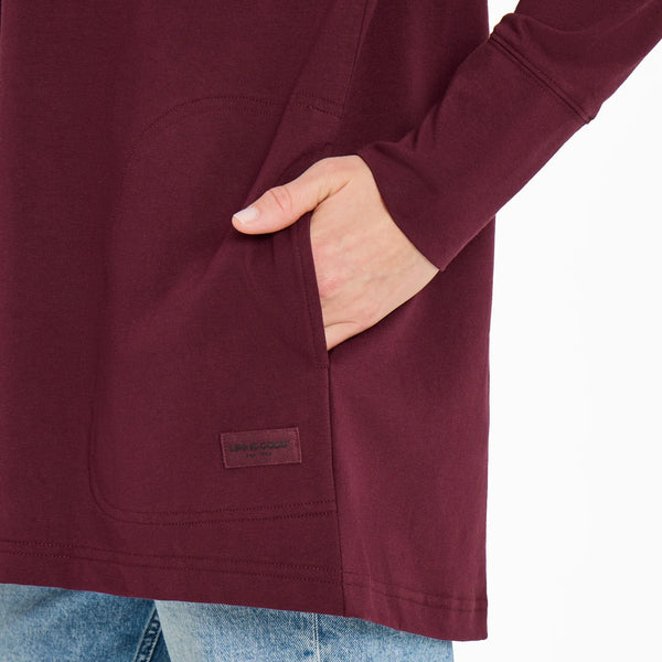 Flex Cardigan Burgundy