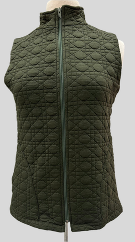 Olive Quilted Vest