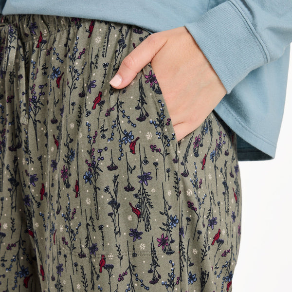 Cardinal Wildflower Sleep Pants