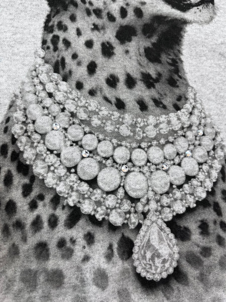 Cheetah Roar Rhinestone Top