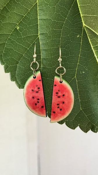 Watermelon Slice Earrings