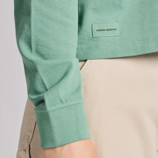 Boxy Henley Granite Green