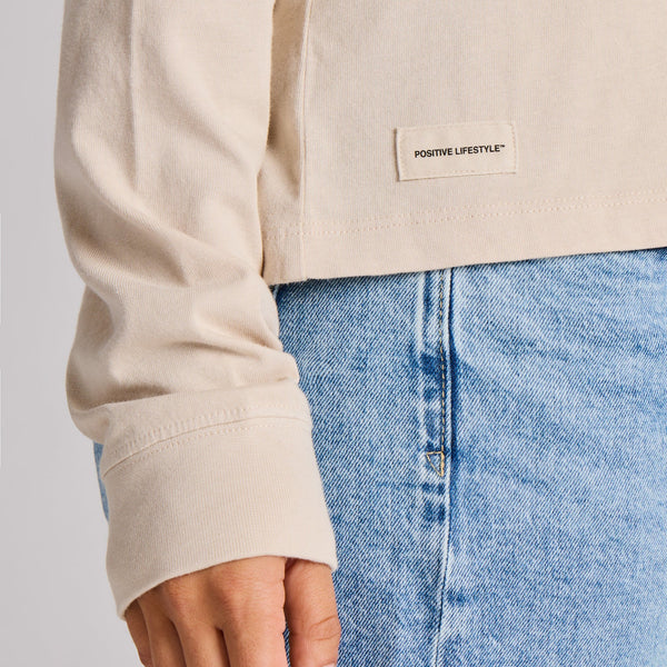 Boxy Henley Birch White