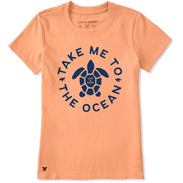 Take Me To The Ocean Orange Tee